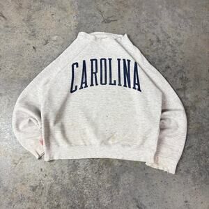 90s Distressed Carolina Tar Heels Crewneck Grunge College